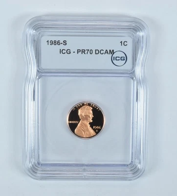 1986-S Lincoln Memorial Cent PR70 DCAM ICG *6775 - Image 1 of 4