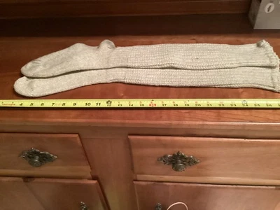 VINTAGE LONG HEAVY WORK HUNTING SOCKS 27" LONG SIZE 11 - Image 1 of 4
