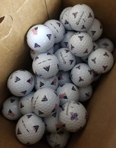 12 Taylor Made 2023 TP5X PIX  in red/white/blue motif grade AAAAA Used Cond. - Picture 1 of 2