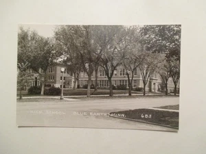 RPPC Blue Earth Minnesota Postcard High School MN Real Photo - Picture 1 of 2
