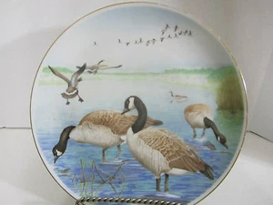 Teller, Sammler Elite Limoges Frankreich Wildgänse 10" PJS in Box - Bild 1 von 4