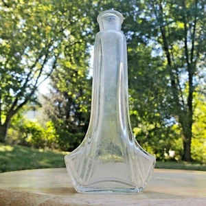 Preciosa botella de perfume antigua vintage Art Deco años 20 figurativa tapa de corcho - Imagen 1 de 7