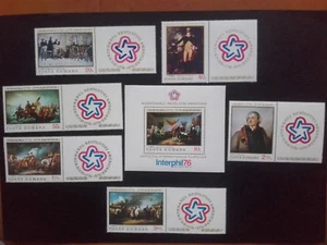 1976 - Rumänien - Bicentenary of the American Revolution, Mi.3320-3325, Bk.130 MNH - Bild 1 von 1
