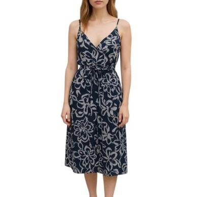 Mono ANN TAYLOR LOFT Pintado Floral Pierna Ancha TALLA XSP Foto 1 de 4