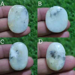 Huge A+ Design Dendrite Opal Oval Shape Smooth Loose Gemstone For Making Jewelry - Picture 1 of 13