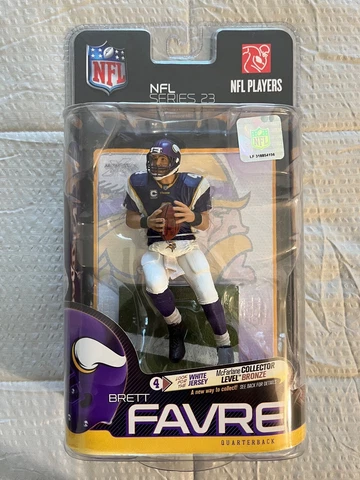 McFARLANE NFL SERIES 23 BRETT FAVRE 6" ACTION FIGURE MINNESOTA VIKINGS HOF NIB Cover