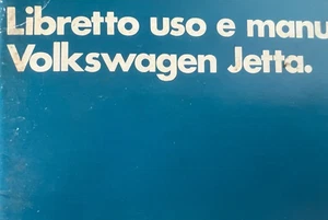 VOLKSWAGEN Jetta Manual De Uso Y Mantenimiento Italiano ORIGINAL Vintage ! - Imagen 1 de 8