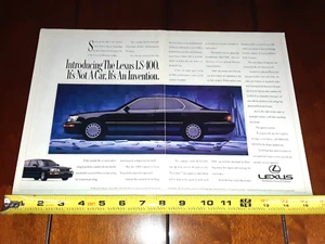 1990 LEXUS LS400 ORIGINAL 2 PAGE AD - Picture 1 of 4