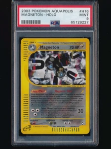 2003 POKEMON MAGNETON HOLO #H16 E-SERIES AQUAPOLIS PSA 9 WOTC VINTAGE 22 REVERSE - Picture 1 of 2