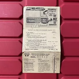Whats Your Superheat Refrigerant Pressure Control Settings Pocket Guide Vtg 40s - Bild 1 von 2