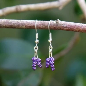 Orecchino Lavanda Placcato Argento - Foto 1 di 2