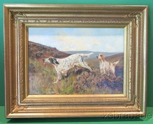 Kay Nixon (1895-1988) Ölgemälde englische Spaniel Hunde - Bild 1 von 7