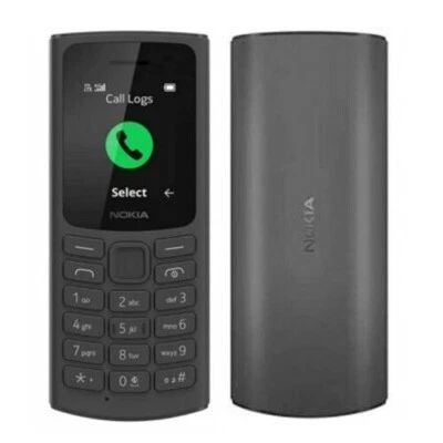 Nokia 105 4G LTE Big Button Unlocked Mobile Phone For Seniors - Black - Image 1 of 4