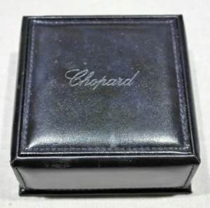 Chopard genuine vintage dark blu leather ring box good condition - Imagen 1 de 6