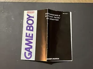 NINTENDO GAME BOY - PACK BATERÍA RECARGABLE GAME BOY MANUAL DEL PROPIETARIO - Imagen 1 de 2