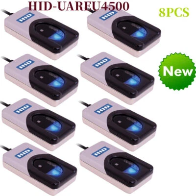 8PACK  Digital Persona/Crossmatch HID-UAREU4500 Finger Print Reader USB Port UK - Image 1 of 4