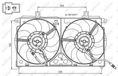 Ventilador de refrigeración motor fotovoltaico se adapta a Peugeot 106 1996-2004 Citroen Saxo 1996-2004 Foto 1 de 3