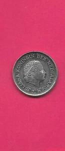 NIEDERLANDE NIEDERLÄNDISCH KM183 1963 VZ-SUPER ZIRKULIERT ALTE VINTAGE KLEINE 25 CENT MÜNZE - Bild 1 von 1