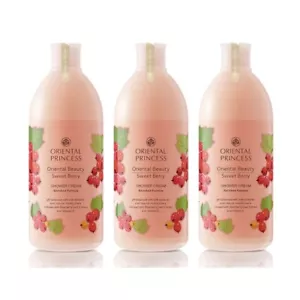 3x400ml Body Shower Cream Oriental Princess Sweet Berry Bath Wash Moisture OP - Picture 1 of 7