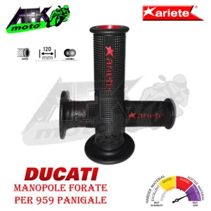Manopole Forate 120 mm SuperBike Gel Grips Ducati 959 Panigale 2016 al 2019 - Imagen 1 de 2