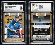 2017 Upper Deck Compendium Rookies Gold Tage Thompson CGC 10 Gem Mint Rookie RC