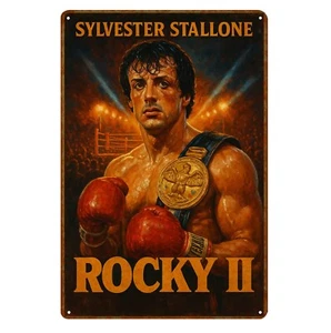 Rocky 2 Movie Metal Poster -Collectable Sign -Size:20x30cm - Picture 1 of 4