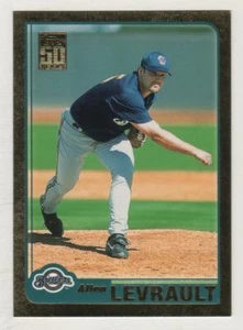 2001 Topps Traded Gold #181 Allen Levrault Milwaukee Brewers BV$4 ####/2001 - Picture 1 of 1