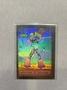 1991 DC COMICS IMPEL DEATHSTROKE THE TERMINATOR HOLOGRAM HALL OF FAME #DCH3 NM+ - Picture 1 of 3