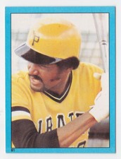 1982 Topps Stickers #81 Omar Moreno Pittsburgh Pirates