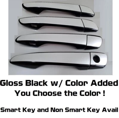 Superposiciones de manija de puerta de color personalizado y negro 2014-2018 Lexus Es350 U Pick Color Foto 1 de 3