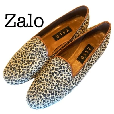 Mocasines planos de punta de aguja con estampado animal Zalo talla 10 Foto 1 de 4