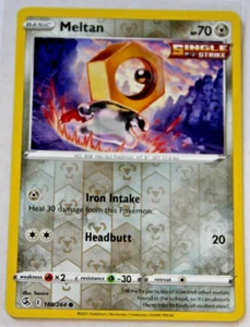 Pokémon 2021 Fusion Strike "MELTAN" #188/264 holo inverso común - Imagen 1 de 6