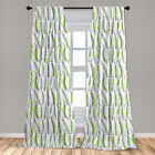 Vegetables Microfiber Curtains 2 Panel Set For Living Room Bedroom In 3 Sizes