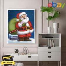 Santa Claus Oil Paint By Numbers Kit DIY Acrylic Painting on Canvas Frameless