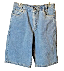 Basic Editions Boys 14H shorts blue denim Retro 5 pocket high - Picture 1 of 7