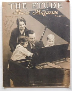 THE ETUDE MUSIC MAGAZINE Jan 1937 Chopin Berceuse Hollywood movie composing - Imagen 1 de 2