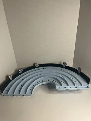 Hot Wheels Mario Kart Rainbow Road Replacement Track Curve C & D with Rails - Image 1 of 2