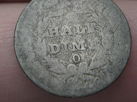 1838 O Seated Liberty Half Dime- Rare Date Cover
