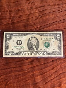 2003 - 2 Dollar Schein Lucky 777 seltene Serie A, Full House, zirkuliert - Bild 1 von 5