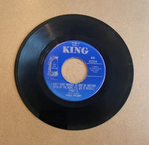 JAMES BROWN I DON'T WANT NOBODY TO GIVE ME NOTHING PT I & II KING 45 6224 - Picture 1 of 2