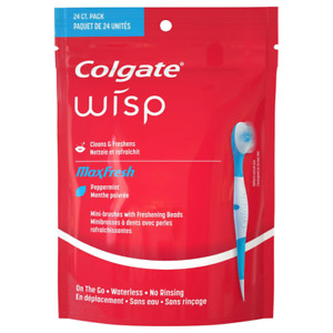 Colgate Wisp Mini Brush Cleans & Freshen Peppermint - US IMPORT