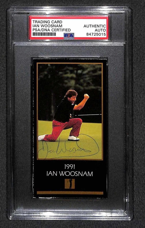 Ian Woosnam "1991 Masters" 1993 Grand Slam Champions Golf Signed Card PSA (RC) - Image 1 of 2