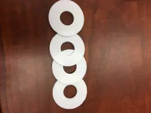 Teflon Washer Spacer 1-3/4" OD x 5/8" ID x 1/16" thick 4 Pack - Picture 1 of 3