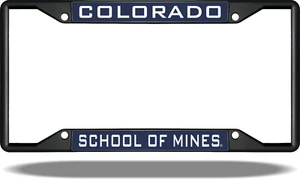 Colorado School of Mines Black License Plate Frame - Picture 1 of 1