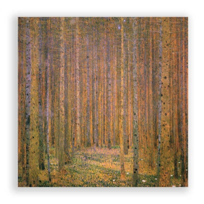Arte de pared sin marco Gustav Klimt abeto bosque Tannenwald Ii impresión póster decoración Foto 1 de 4