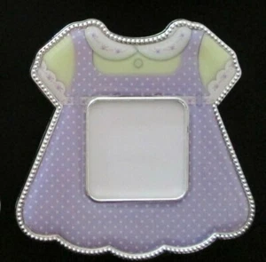 Magnetic Photo Frame Stand Baby Dress Girls Plastic Fridge Magnet Purple x 2 - Picture 1 of 17