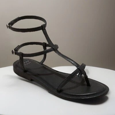 A New Day Women's Sz: 6.5 Black Gillian Gladiator Memory Foam Sandals NWT $29.99 - Image 1 of 4