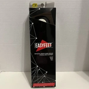 EASYFEET Orthotic Sports Shoe Insoles Strong Arch Support Size L ~ Open Box - Picture 1 of 3