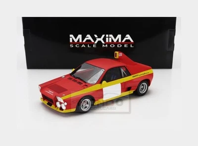 1:18 MAXIMA Abarth Se030 Pininfarina Press 1974 Matt Red Yellow MAX006000 - Immagine 1 di 2