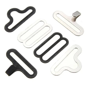 Black/Silver Optional Bow Tie Clips Clips Hook Fastener For Necktie Strap Tool - Picture 1 of 10